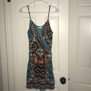 Francesca’s Aztec patterned mini dress